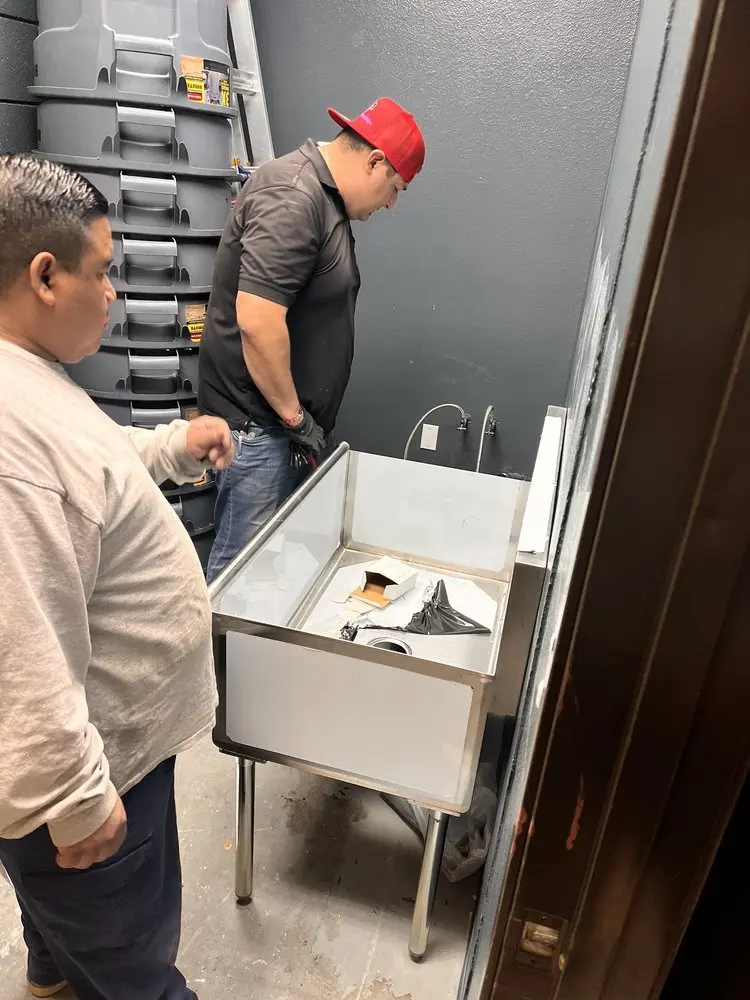 Commercial plumbing and sink installation in Alta